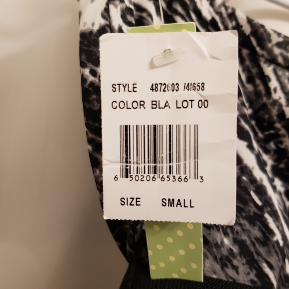 Johnny Martin women's size Small waterfall front strapless dress, NWT - Picture 3 of 8